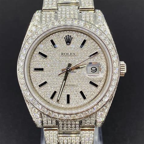 rolex datejust 26mm iced out|iced out rolex datejust 41mm.